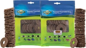 PetSafe Busy Buddy Toys Dog Treat Refills (60 Refills) Dog Treats Medium, Dogs Rawhide and Peanut Butter Flavors, Keeps Your Furry Friend Engaged, Resealable Bag for Freshness