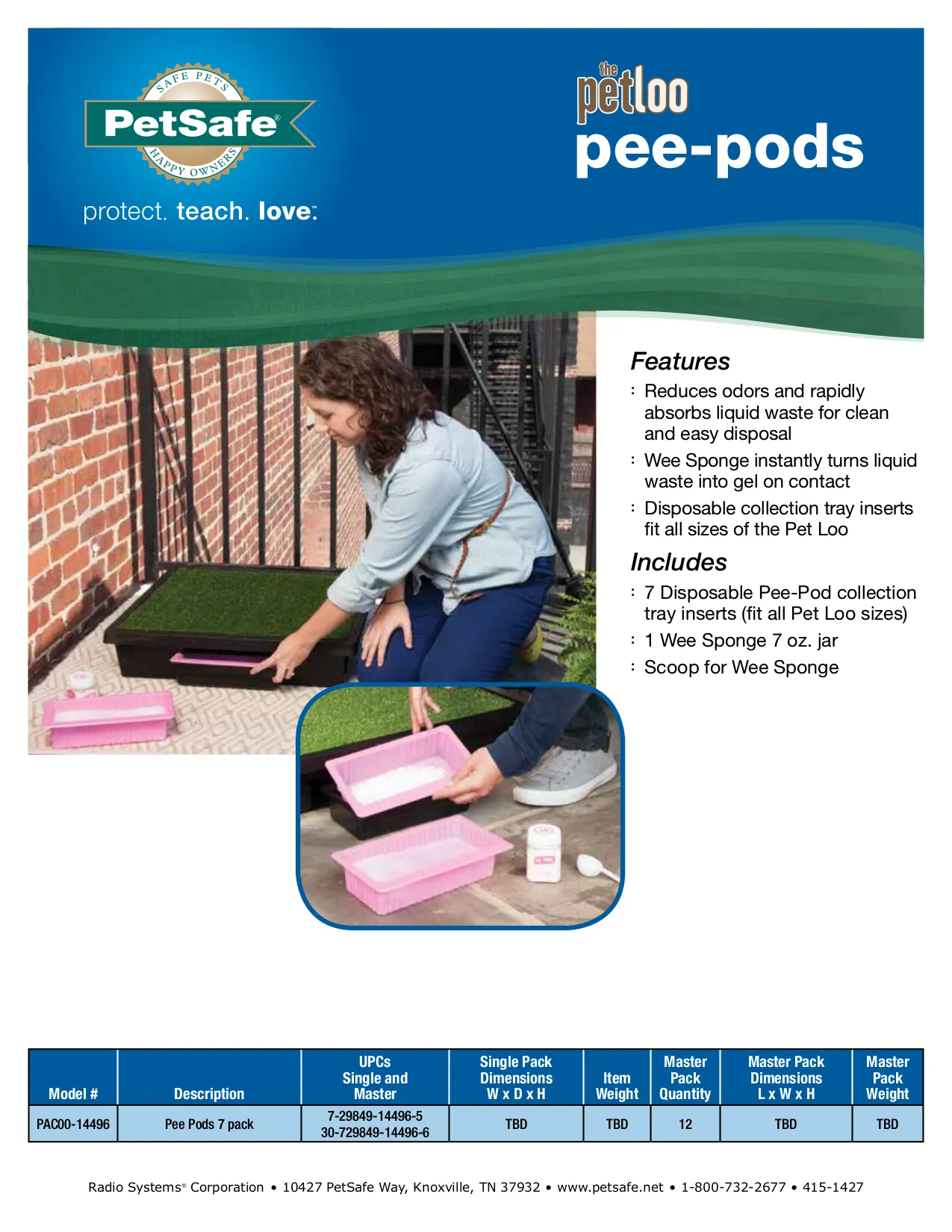 PetSafe Pet Loo Pee Pod Urine Disposal Kit 7 Pack