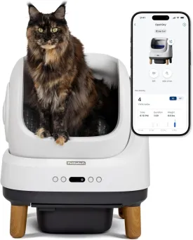 PetSafe ScoopFree OpenSky Automatic Self-Cleaning Cat Litter Box  Advanced Odor Control  App Controlled with Health Monitoring  Works with Any Litter  Up to 2 Weeks of Hands-Free Cleaning