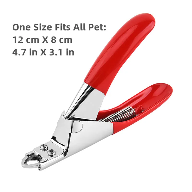 Professional Pet Nail Clipper with Safety Guard Stainless Steel Scissors Cat Dog for Claw Care Grooming Supplies Size Fits All