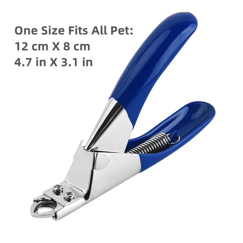 Professional Pet Nail Clipper with Safety Guard Stainless Steel Scissors Cat Dog for Claw Care Grooming Supplies Size Fits All