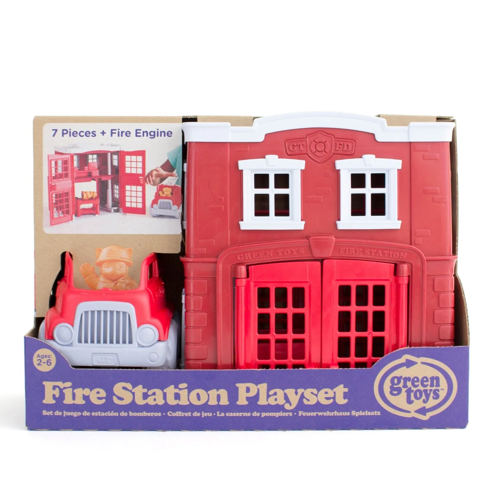 Recycled Fire Station Play Set by Green Toys