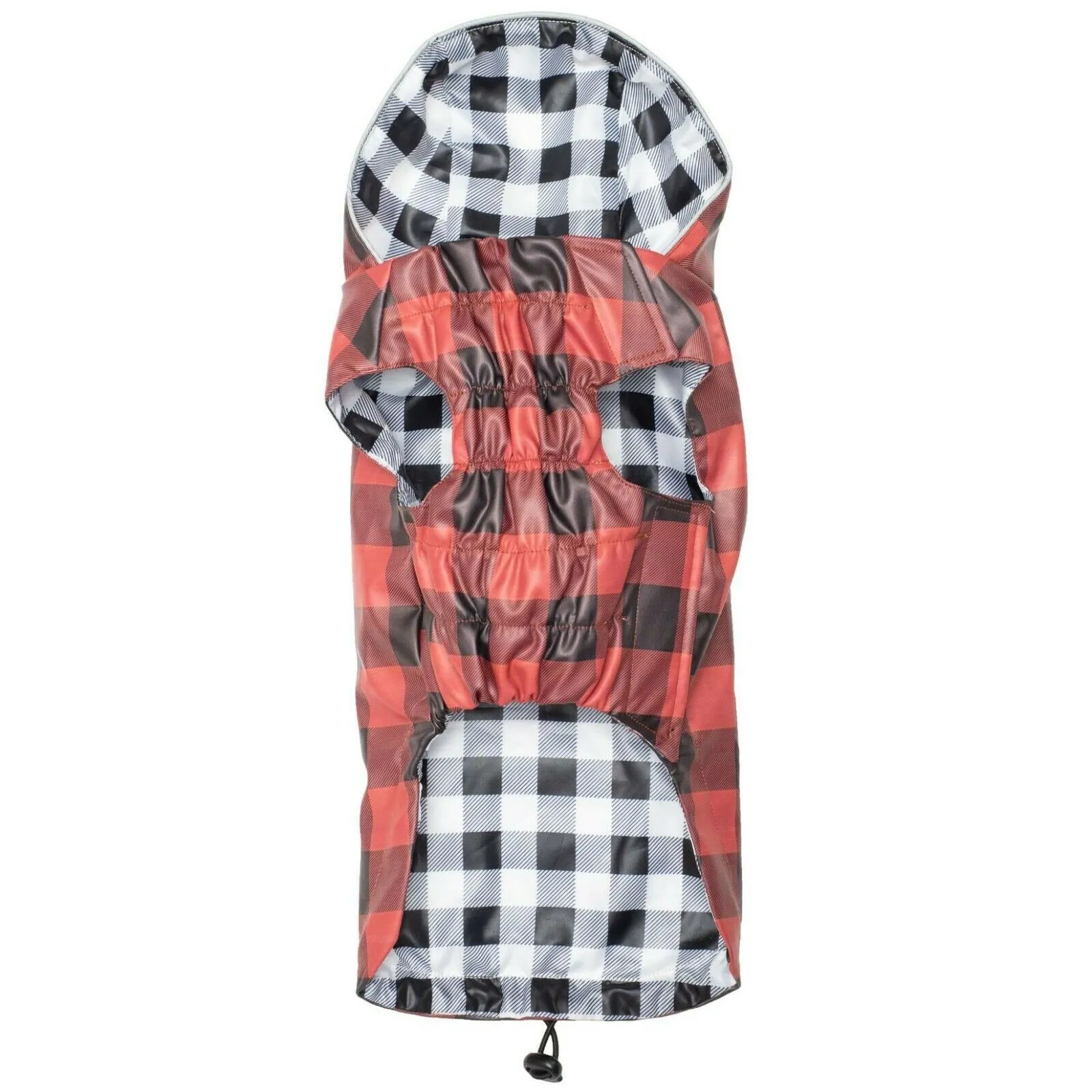 Red & Black Buffalo London Raincoat for Dogs