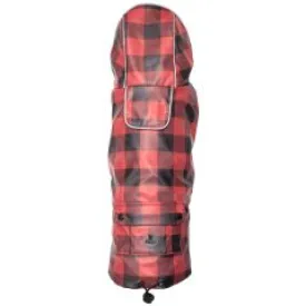 Red & Black Buffalo London Raincoat for Dogs