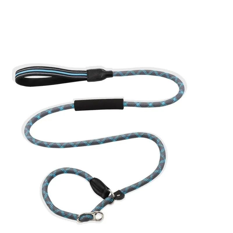 Reflective Dog Leash Double Handle Slip Lead Dog Leash