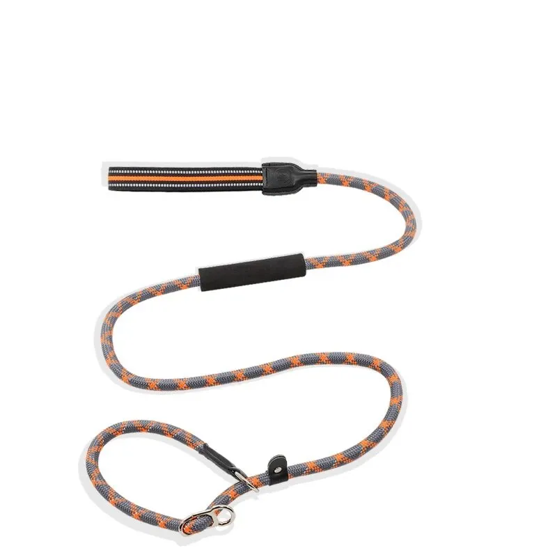 Reflective Dog Leash Double Handle Slip Lead Dog Leash