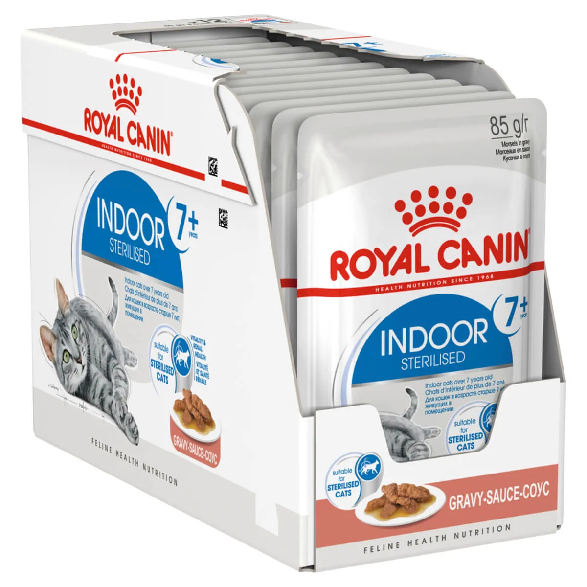 Royal Canin Indoor 7  Adult Gravy Wet Cat Food 85g