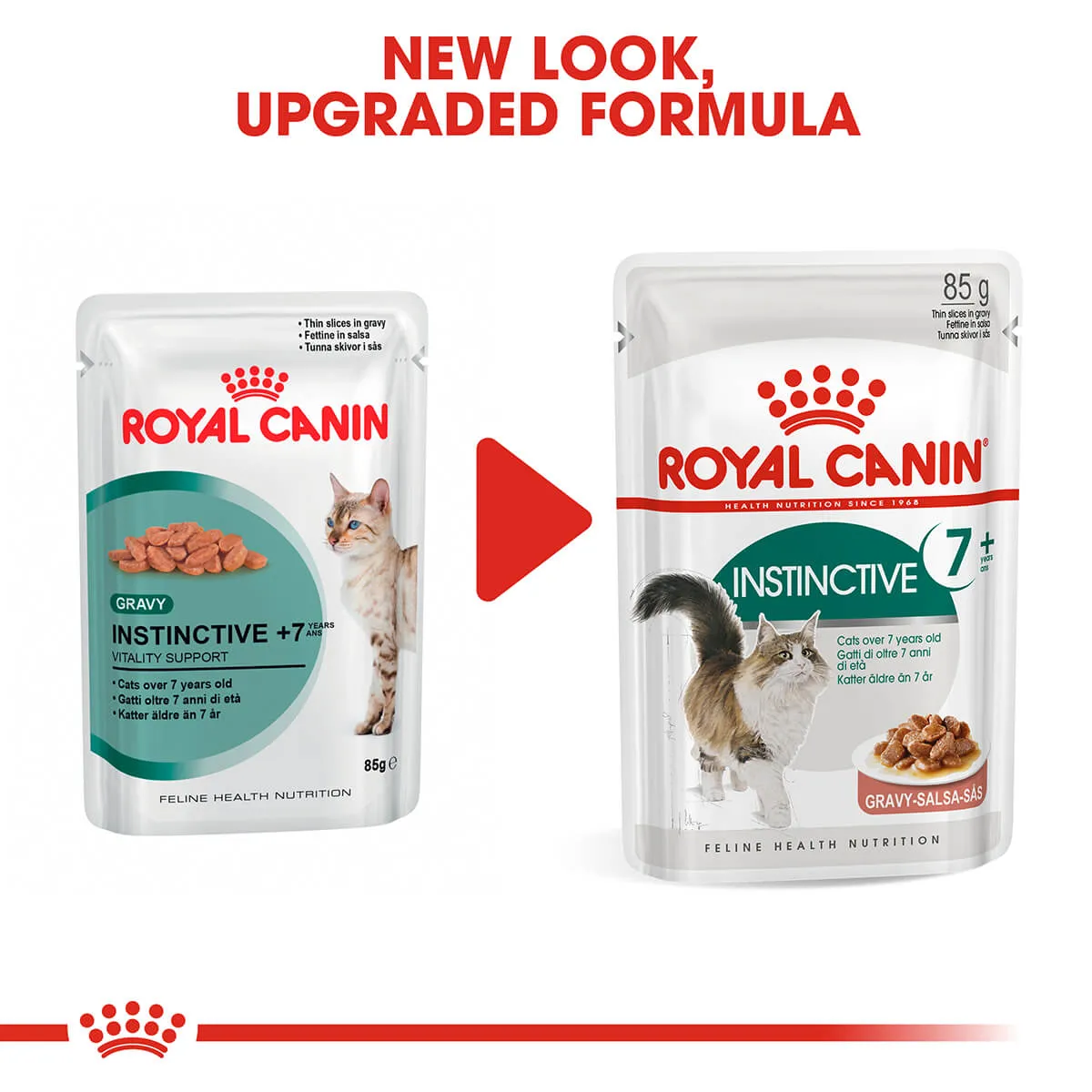 Royal Canin Instinctive 7  Adult In Gravy Wet Cat Food 85G