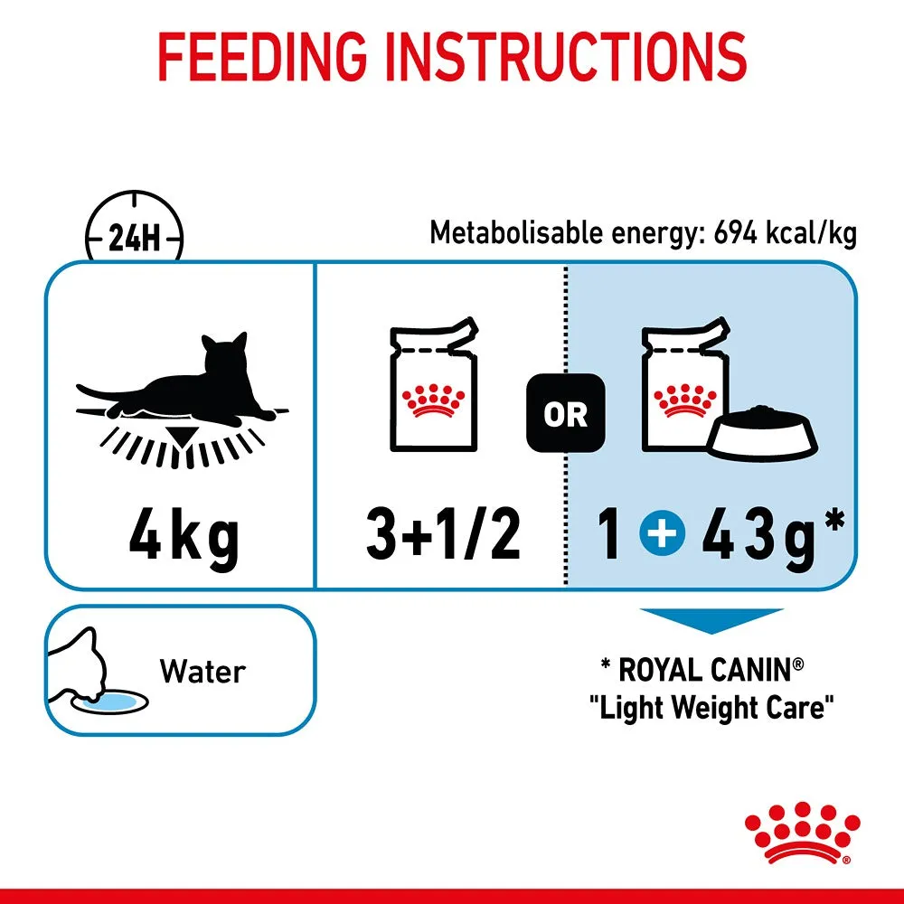 Royal Canin Light Weight Care Gravy Adult Wet Cat Food 85g
