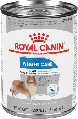 Royal Canin Weight Care Loaf in Sauce Wet Dog Food, 13.5 oz can (12-count)