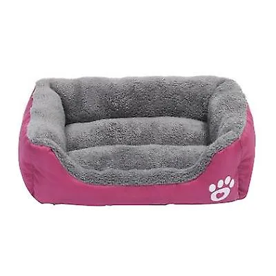 S 43*32cm rose red Pet cat, dog bed, soft and comfortable pet nest AZ21811