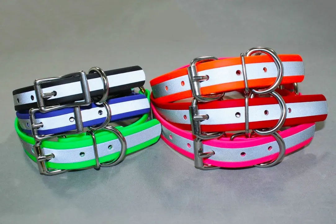 SALE! Closeout BioThane Reflective Sport Collars