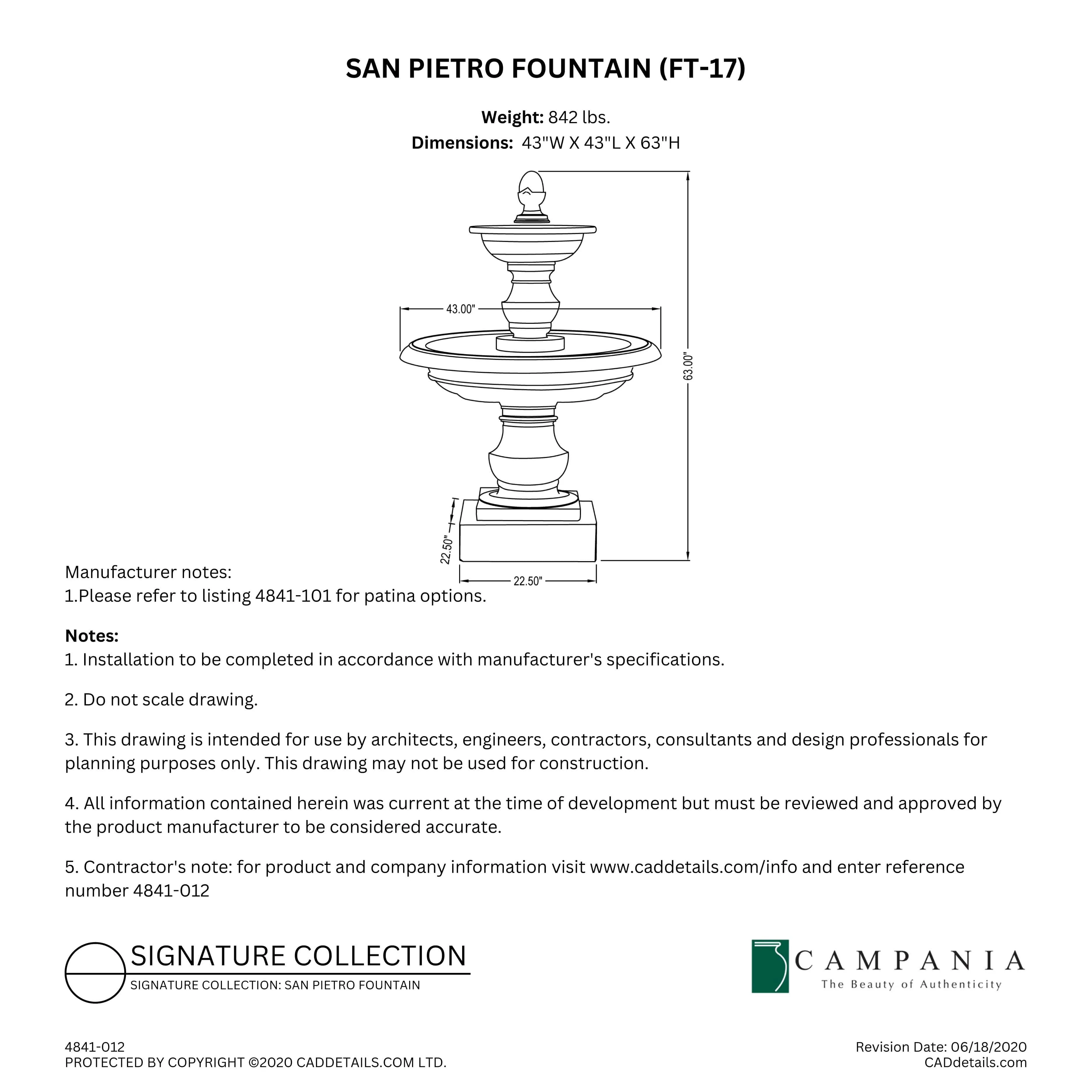 San Pietro Fountain Campania International