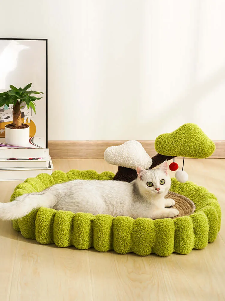 Sisal Cat Bowl Scratcher - Perfect for Scratching and Lounging