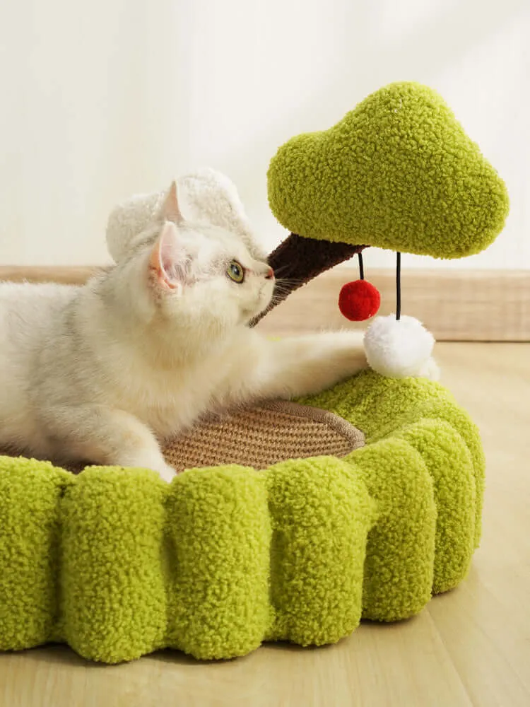 Sisal Cat Bowl Scratcher - Perfect for Scratching and Lounging