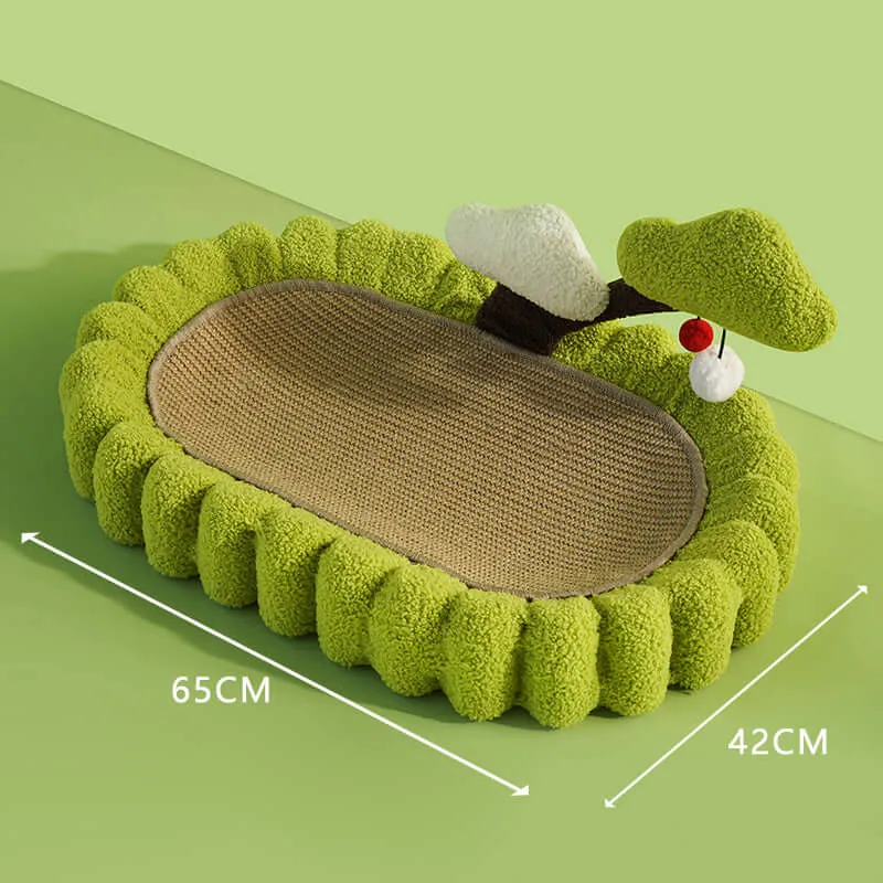 Sisal Cat Bowl Scratcher - Perfect for Scratching and Lounging