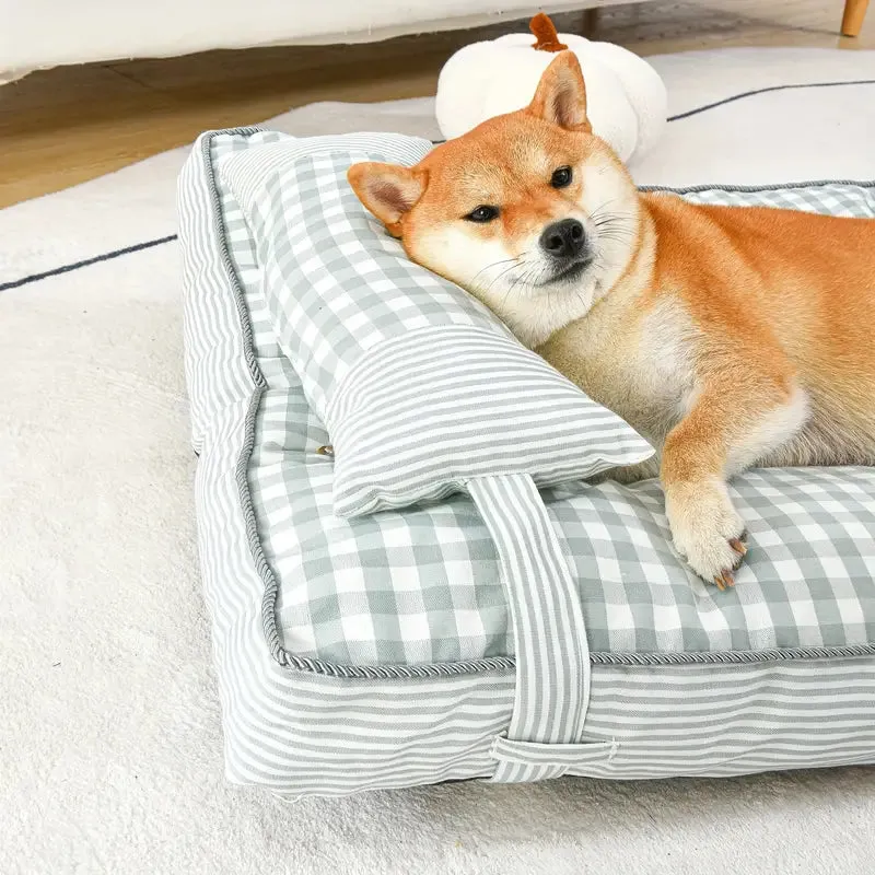 Thick Plaid Pet Mat