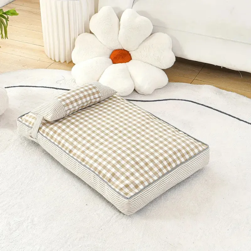 Thick Plaid Pet Mat