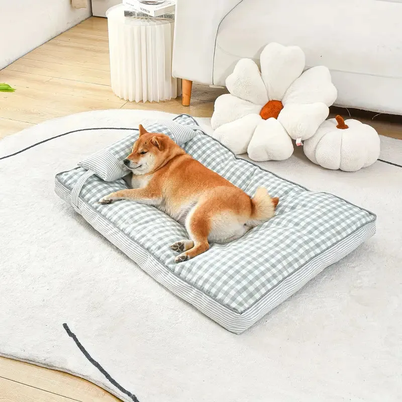 Thick Plaid Pet Mat