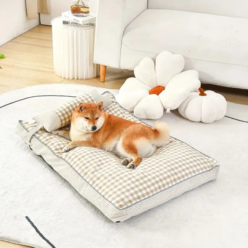 Thick Plaid Pet Mat
