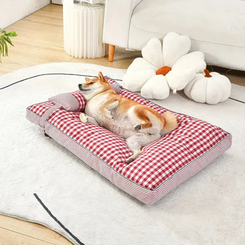Thick Plaid Pet Mat