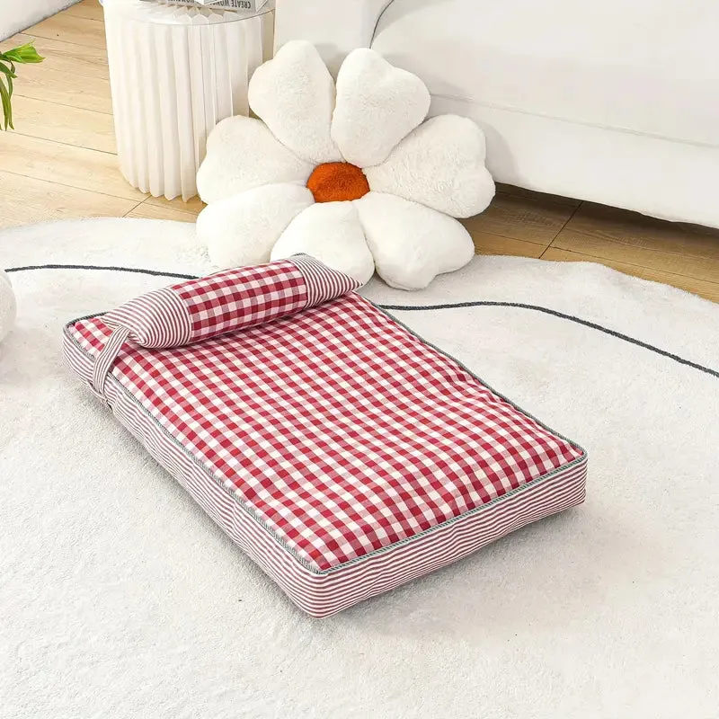 Thick Plaid Pet Mat