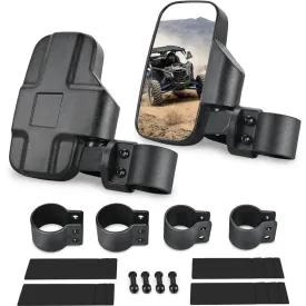 UTV Side Mirrors Universal Fit For 1.6in to 2in Roll Cages